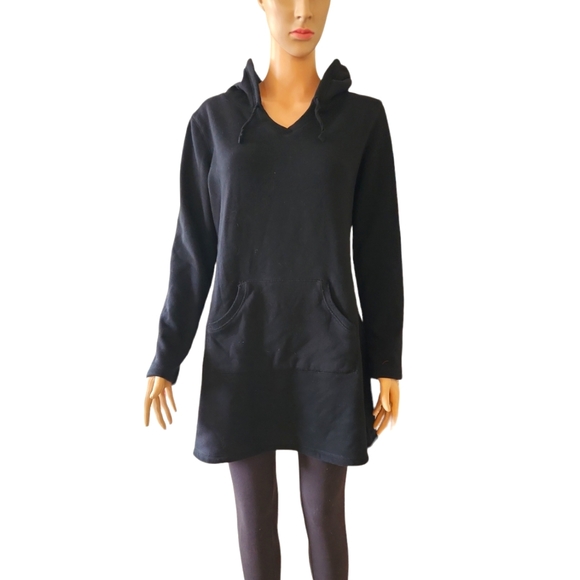 Tahari Tops - Tahari Black Hoodie Tunic